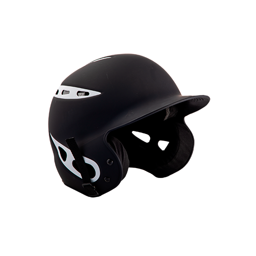 [DGR-HELM-REB-BKWH-S/M] Rebel Batting Helmet (S/M, Black/White)