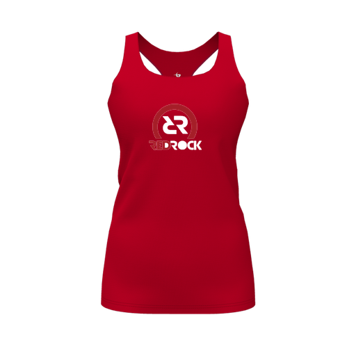 [CUS-DFW-RCBK-PER-RED-FYS-LOGO1] Racerback Tank Top (Female Youth S, Red, Logo 1)