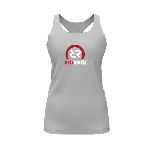 [CUS-DFW-RCBK-PER-GRY-FYS-LOGO1] Racerback Tank Top (Female Youth S, Gray, Logo 1)