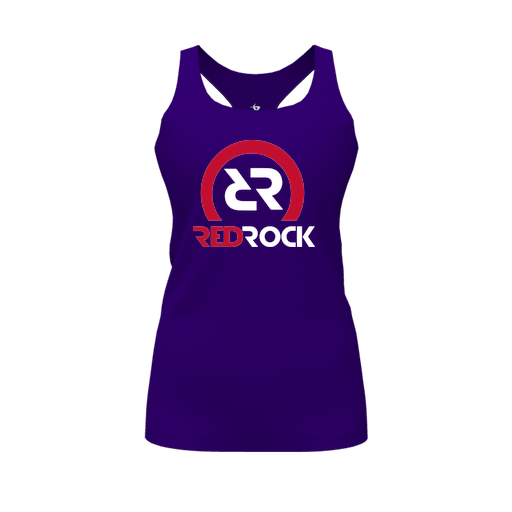 [FT0TRBPP-FYS-LOGO1] Decker Racerback Tank Top (Female Youth S, Purple, Logo 1)