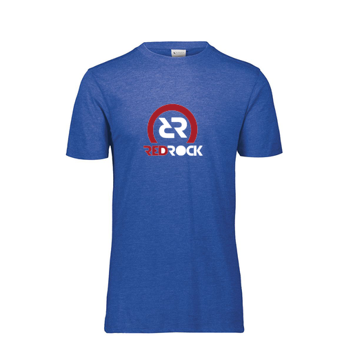 [FTSCUBRY-YS-LOGO1] Decker Youth Tri-Blend T-Shirt - Short Sleeve (Youth S, Royal, Logo 1)