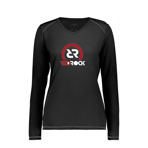 [6847.080.XS-LOGO1] Women's SoftTouch Long Sleeve (Female Adult XS, Black, Logo 1)