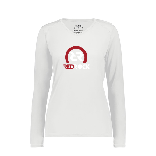 [6847.005.XS-LOGO1] Women's SoftTouch Long Sleeve (Female Adult XS, White, Logo 1)