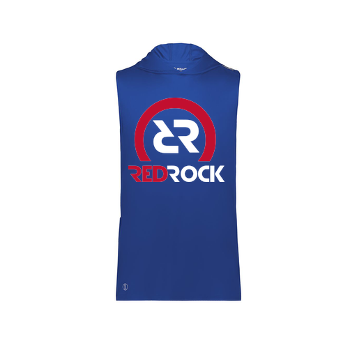 [222590.060.XS-LOGO1] Men's CoolDry Sleeveless Hoodie (Adult XS, Royal, Logo 1)