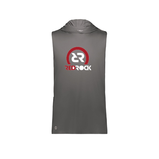 [222590.98D.XS-LOGO1] Men's CoolDry Sleeveless Hoodie (Adult XS, Gray, Logo 1)