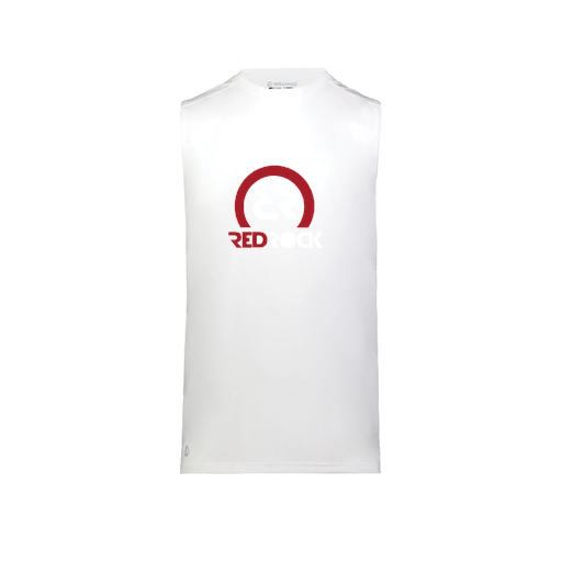 [222593.005.S-LOGO1] Men's CoolDry TankTop (Adult S, White, Logo 1)