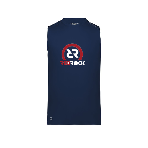 [222593.065.S-LOGO1] Men's CoolDry TankTop (Adult S, Navy, Logo 1)