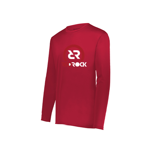 [222822.083.XS-LOGO1] Men's LS Smooth Sport Shirt (Adult XS, Red, Logo 1)