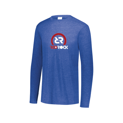 [3075.U55.XS-LOGO1] Decker Men's Tri-Blend T-Shirt - Long Sleeve (Adult XS, Royal, Logo 1)