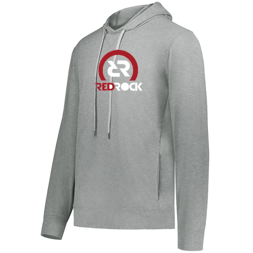 [222598.E83.S-LOGO1] Men's Ventura Thin Knit Hoodie (Adult S, Silver, Logo 1)