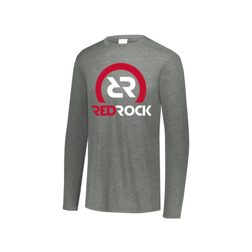 [FTLCUBGY-YS-LOGO1] Decker Youth Tri-Blend T-Shirt - Long Sleeve (Youth S, Gray, Logo 1)