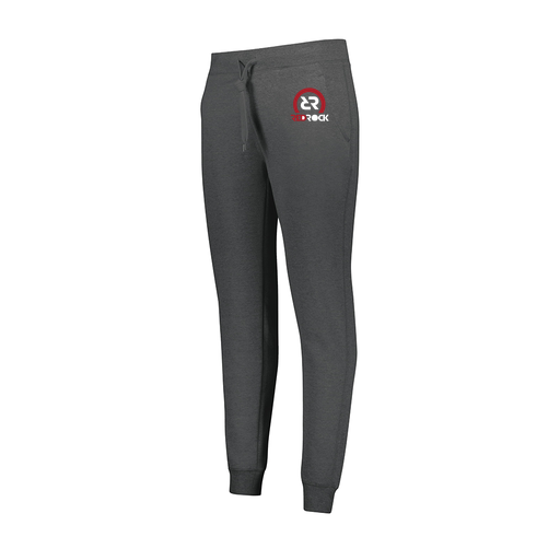 [229748.E83.XS-LOGO1] Ladies 60/40 Fleece Jogger (Female Adult XS, Gray, Logo 1)