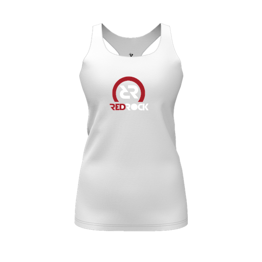 [CUS-DFW-RCBK-PER-WHT-FYS-LOGO1] Racerback Tank Top (Female Youth S, White, Logo 1)