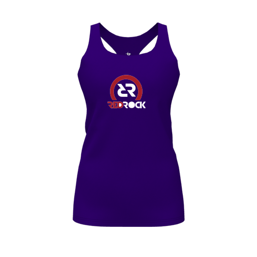 [CUS-DFW-RCBK-PER-PUR-FYS-LOGO1] Racerback Tank Top (Female Youth S, Purple, Logo 1)