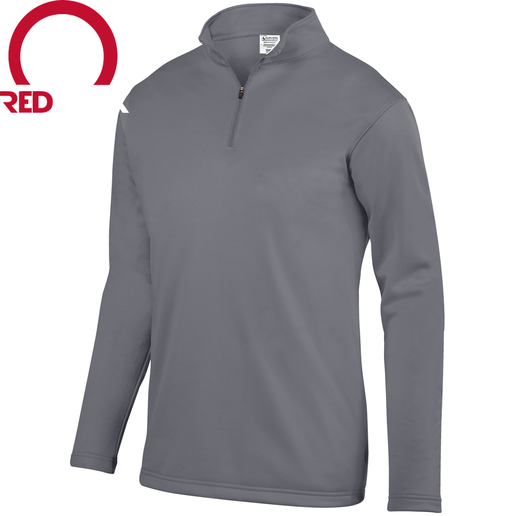 [FlexFleece-Adult L-ATHLETIC-GOLD-LOGO1] Decker Men's FlexFleece 1/4 Zip (Adult L, Athletic Gold, Logo 1)