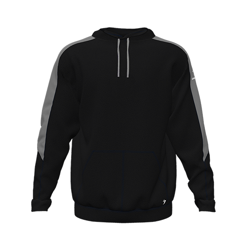 [CUS-DFW-HOOD-FLC-LSL-BLK-YXS-LOGO1] Hoodie (Black, Youth XS, Logo 1)