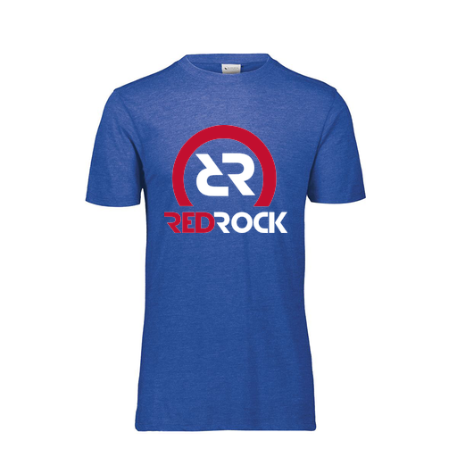[FTSCUBRY-YS-LOGO1] Decker Youth Tri-Blend T-Shirt - Short Sleeve (Youth S, Royal, Logo 1)