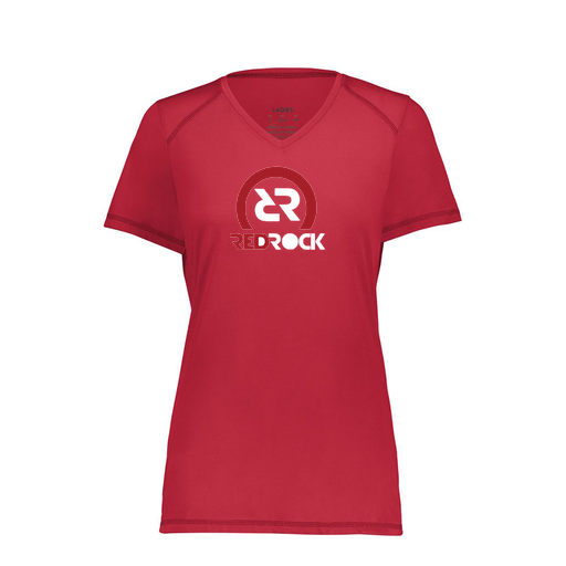 [6844.083.XS-LOGO1] Women's SoftTouch Short Sleeve (Female Adult XS, Red, Logo 1)