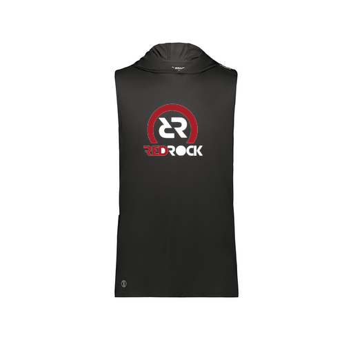 [222590.080.XS-LOGO1] Men's CoolDry Sleeveless Hoodie (Adult XS, Black, Logo 1)