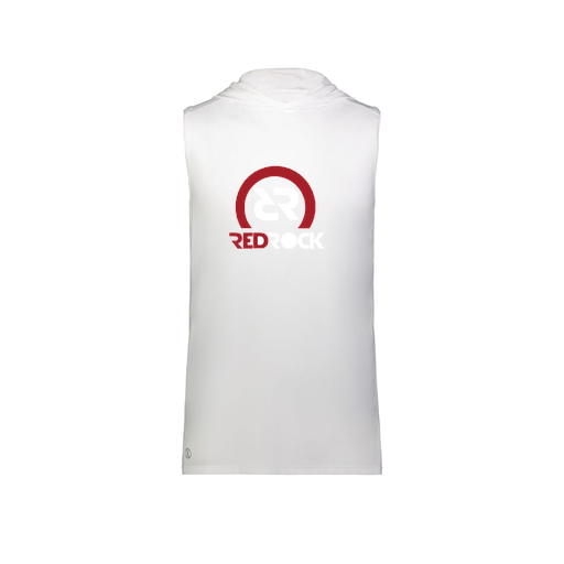 [222590.005.XS-LOGO1] Men's CoolDry Sleeveless Hoodie (Adult XS, White, Logo 1)