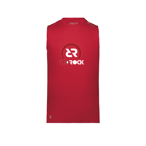 [222593.083.S-LOGO1] Men's CoolDry TankTop (Adult S, Red, Logo 1)