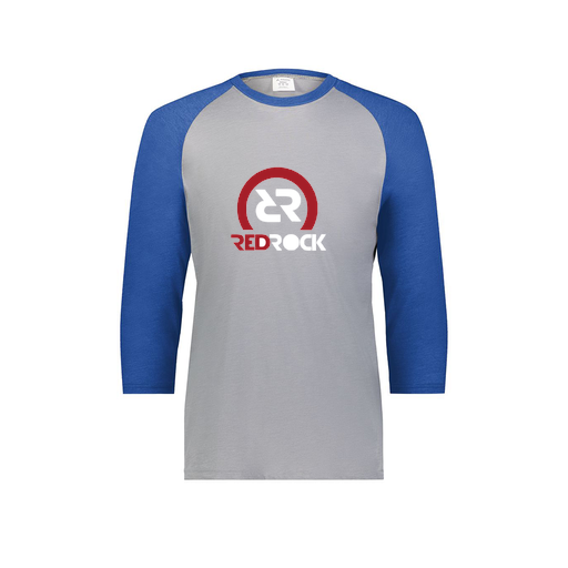 [6880.28V.S-LOGO1] Youth Vintage 3/4 T-Shirt (Youth S, Royal, Logo 1)