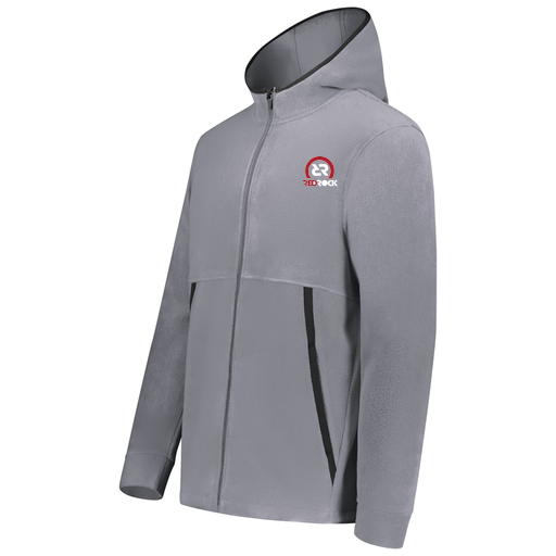 [6858.059.XS-LOGO1] Men's Chill Full Zip Fleece (Adult XS, Gray, Logo 1)