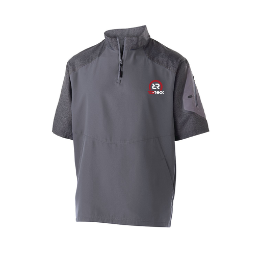 [229545.H60.XS-LOGO1] Men's Raider SS Pullover (Adult XS, Gray, Logo 1)