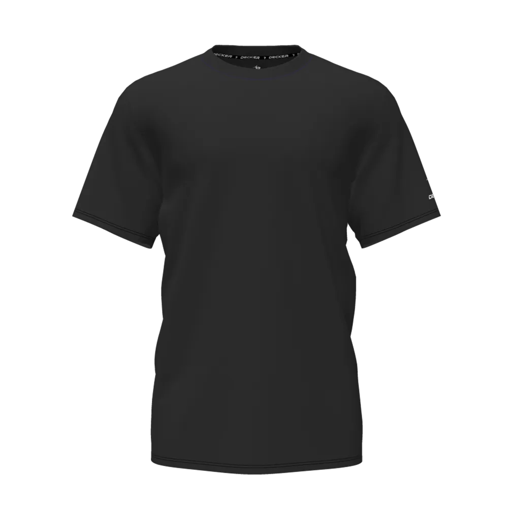 [CUS-DFW-TEES-CMF-CNK-SSL-BLK-YS-LOGO1] Decker Youth Comfort T-Shirt - Short Sleeve (Black, Youth S, Logo 1)